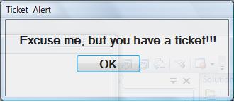 VB small alert window